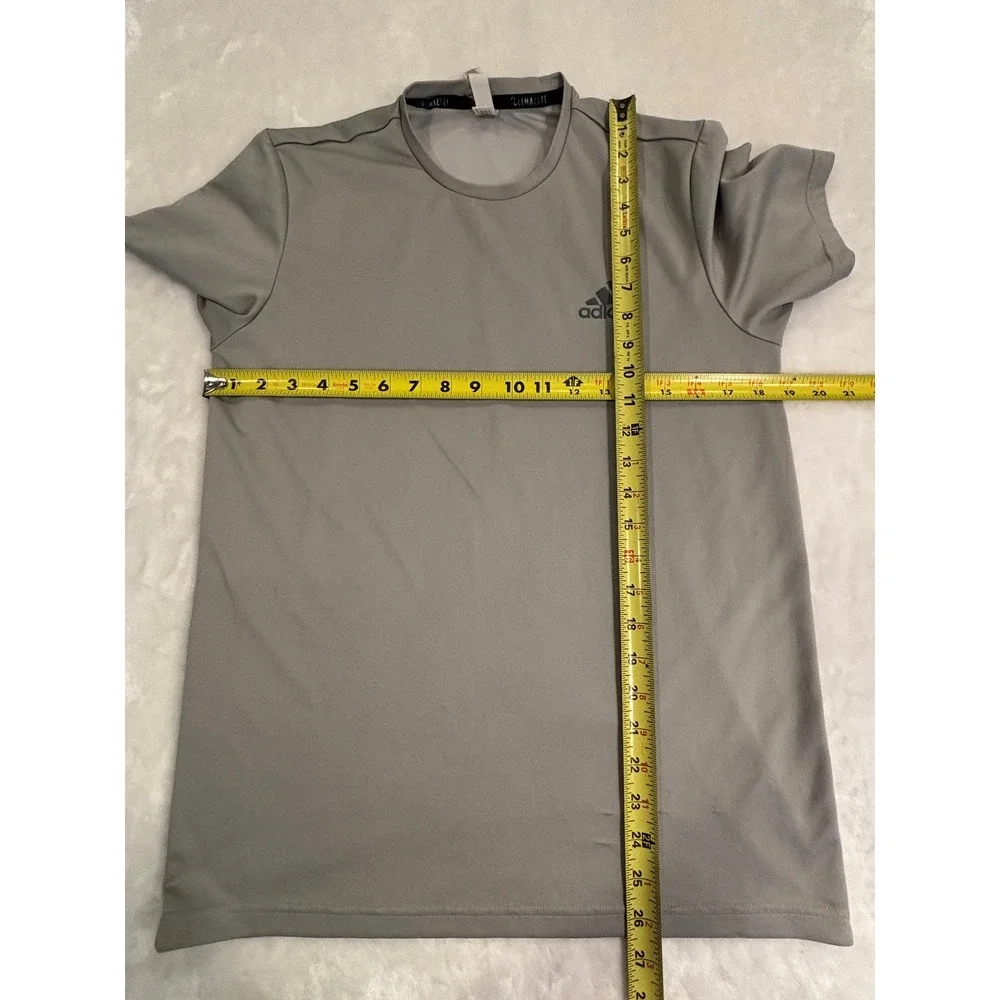 Adidas‎ Climalite Mens Medium Grey Short Sleeve Performance Athletic T-Shirt